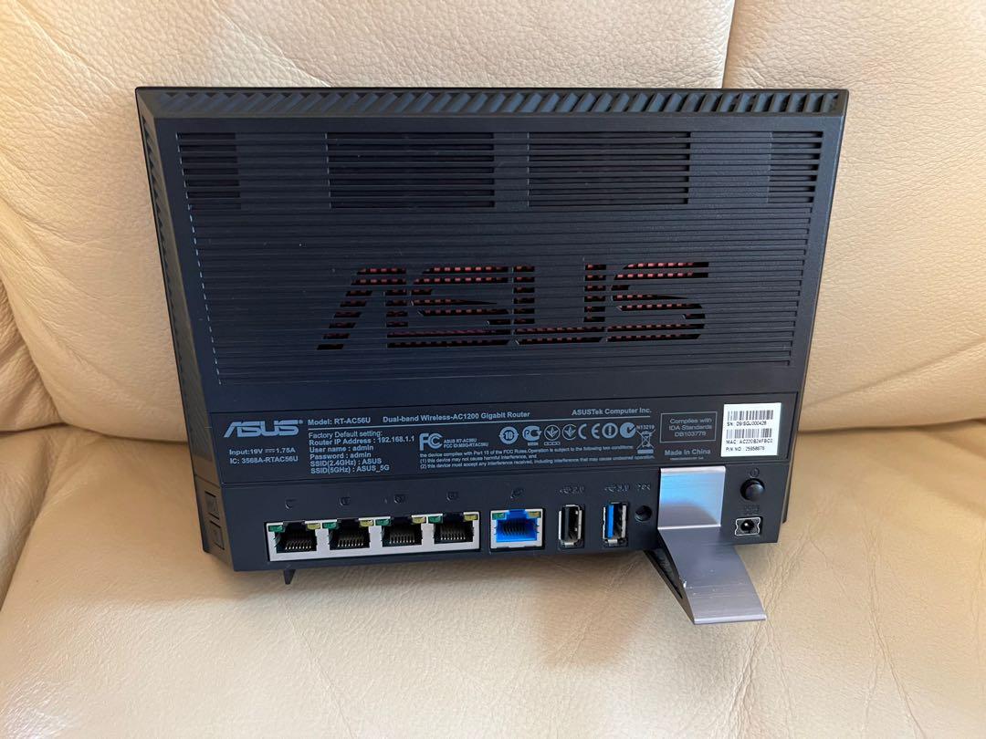 ASUS RTAC56U WiFi5 Router, 電腦＆科技, 電腦周邊及配件, Wifi及上網相關產品 Carousell