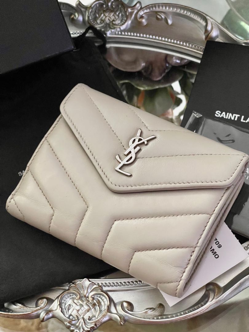 Authentic Yves Saint Laurent YSL Lou Lou Compact Wallet, Luxury, Bags