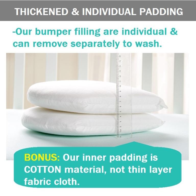 Baby Cot Bumper Cushion Crib Bedding Safety Rails For Children Kids