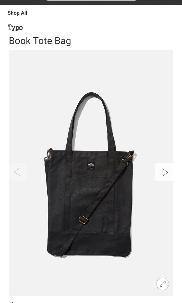 Typo tote bag top