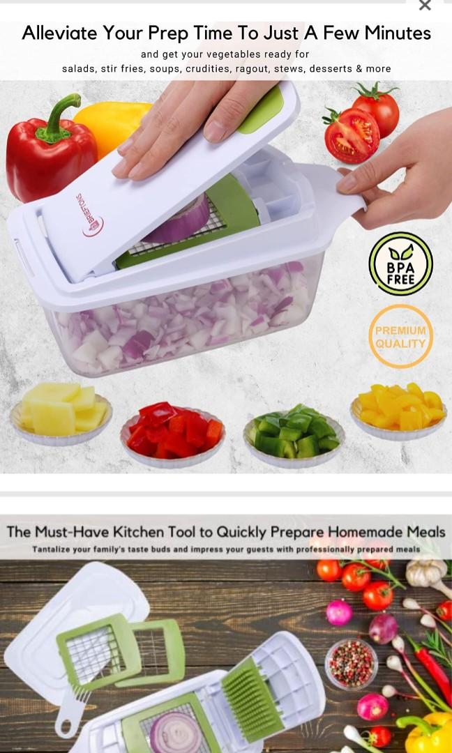 Brieftons QuickPush Food Chopper (BRQP02) Strongest & 200 More