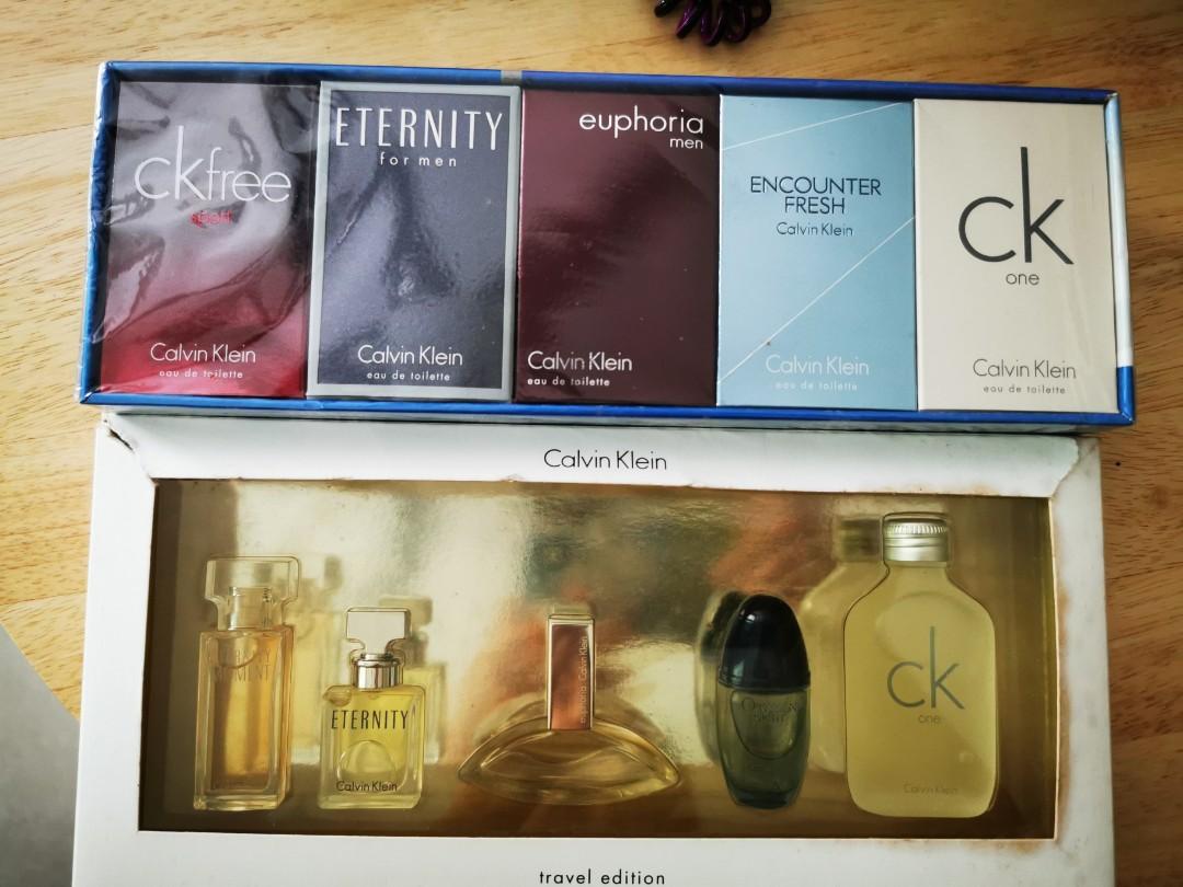 calvin klein mini perfume set