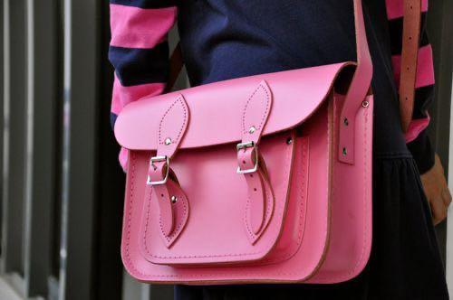 Cambridge Satchel bag (Pink) (Category: Luxury Bags & Wallets) located in Makati City. Submitted by shop.y5 (Listing ID 1158367271, Image 3). Description: -Authentic -Real leather -Brand new with tags -Just got stored hence its minimal flaws (creasing in buckle area and darker leather at back side) see last photo -Original Price: £200 *Negotiable for sure buyers* Selling low!.