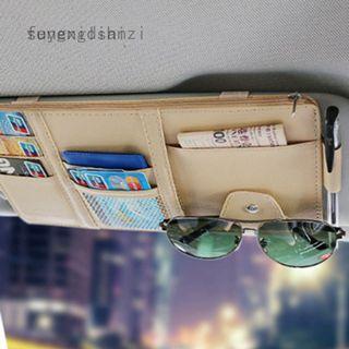 Car Interior Accessories Car Storage Sun Visor Organizer Auto Storage Bag Card Holder Pocket