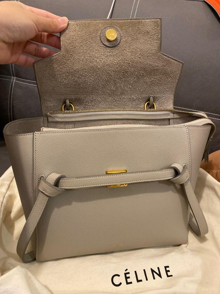 Celine micro discount belt bag clay