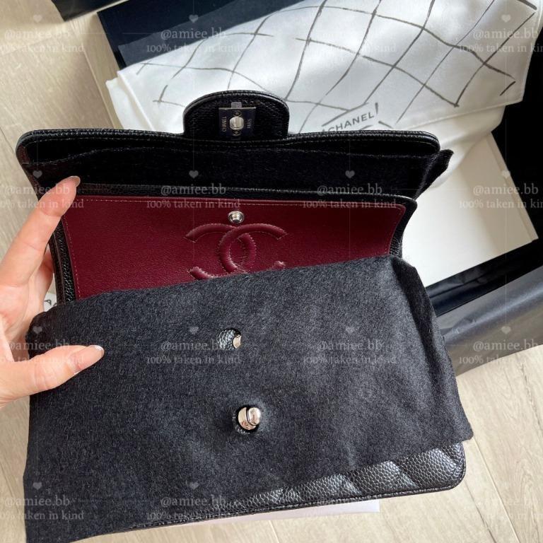 Review] Chanel Small 23cm Classic Flap Grained/Caviar GHW from