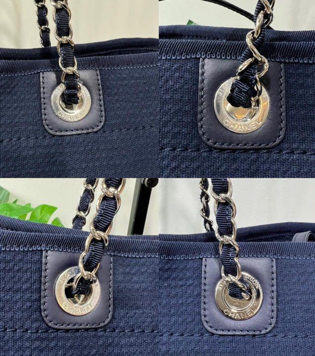 Chanel Deauville Medium Tote Navy in SHW Bag, Luxury, Bags & Wallets on  Carousell