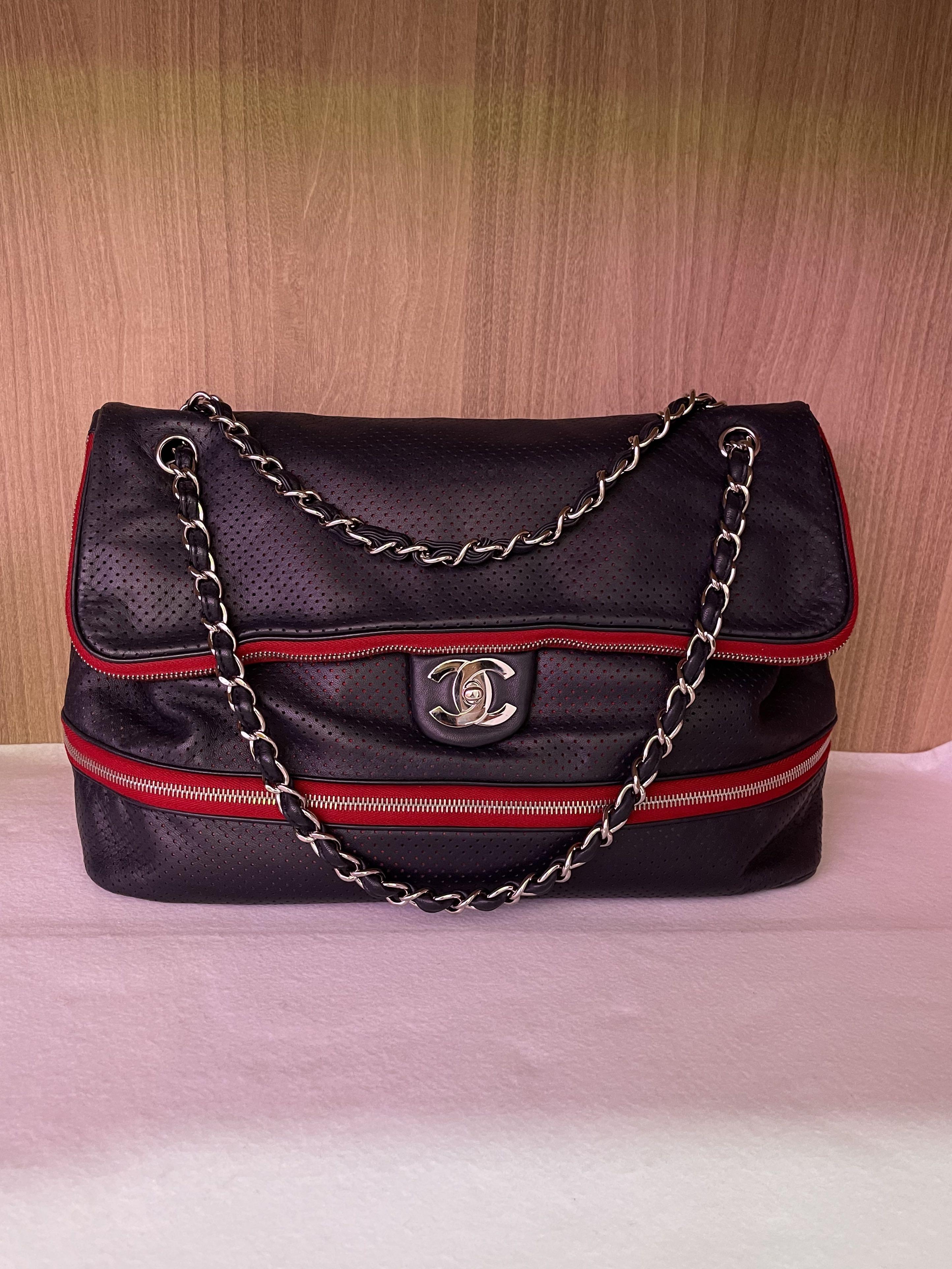 Chanel perforated flap bag hotsell