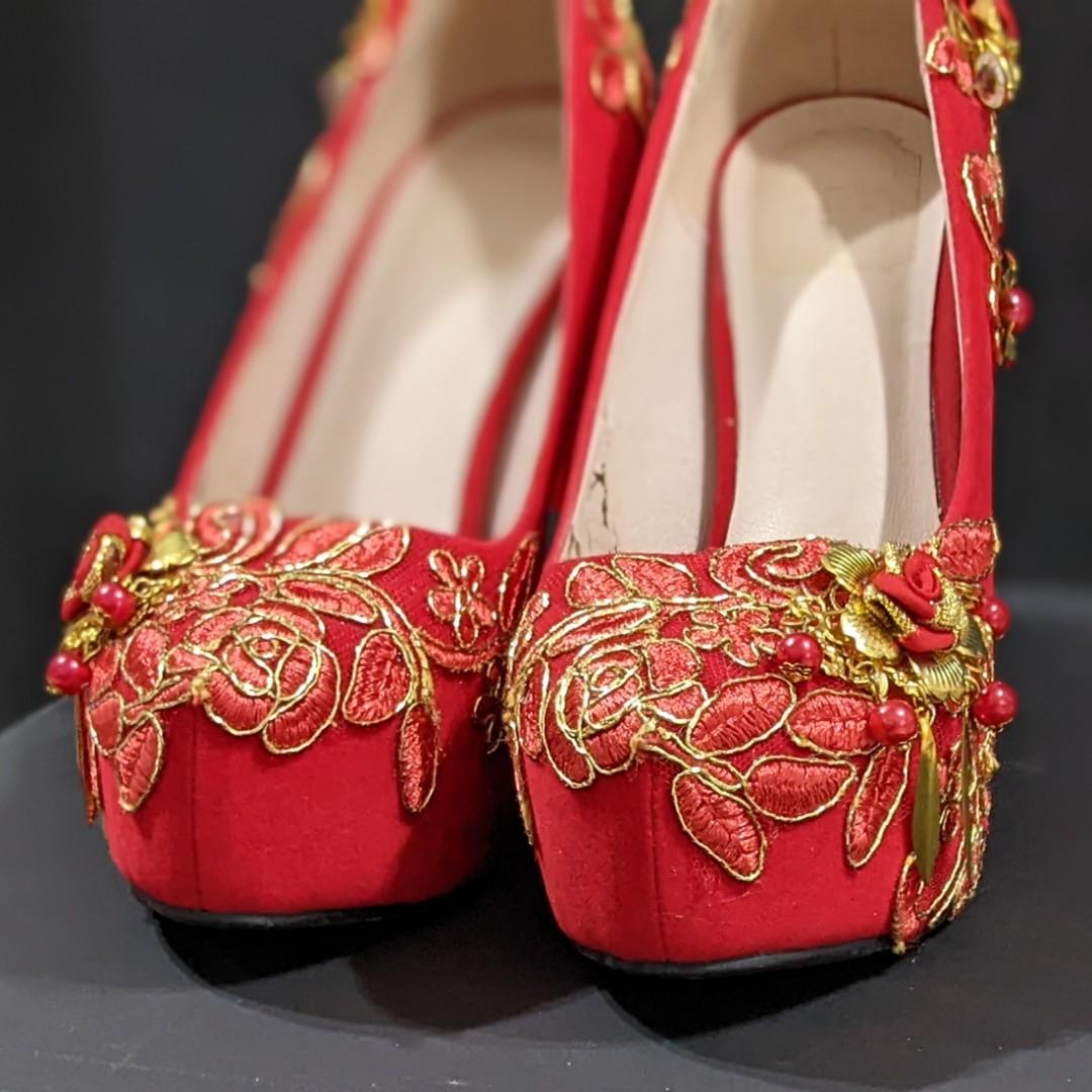Red formal clearance heels