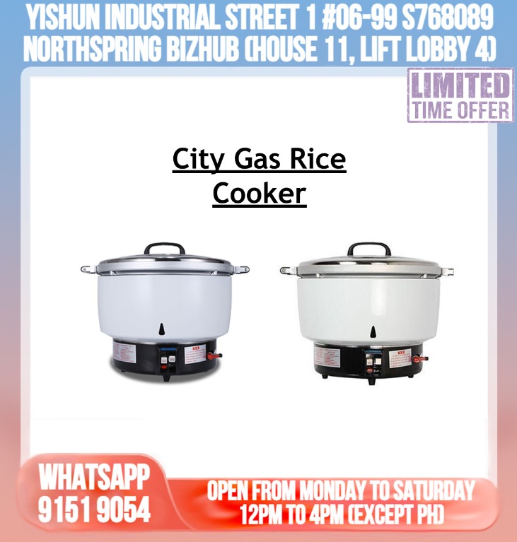 City Gas Rice cooker, TV & Home Appliances, Kitchen Appliances, Cookers ...