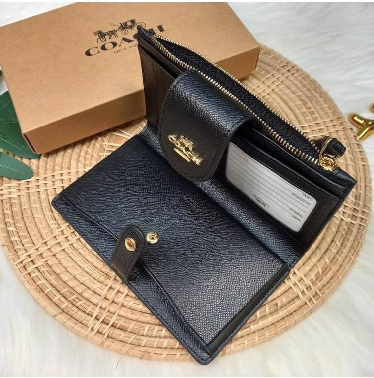 Coach Crossgrain Leather Tech Wallet in Black (C2869) RM490 Crossgrain  leather Six credit card slots ID window Snap phone compartment Snap  closure, By Usaloveshoppe