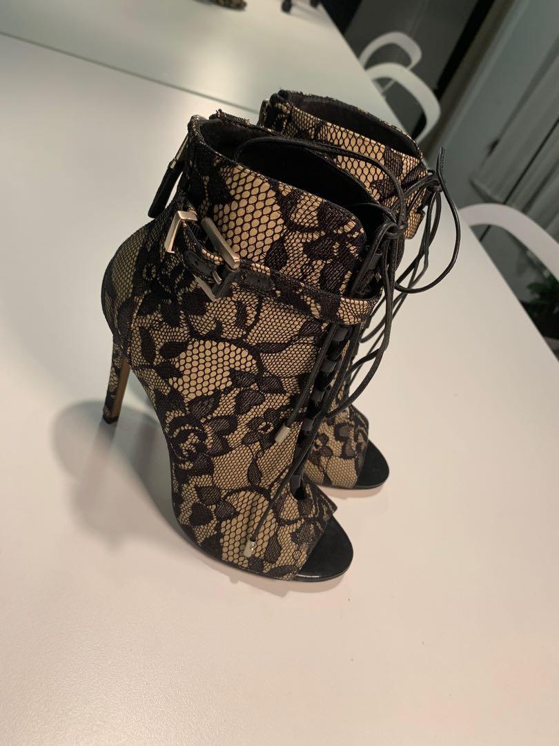 Lace stiletto heels clearance