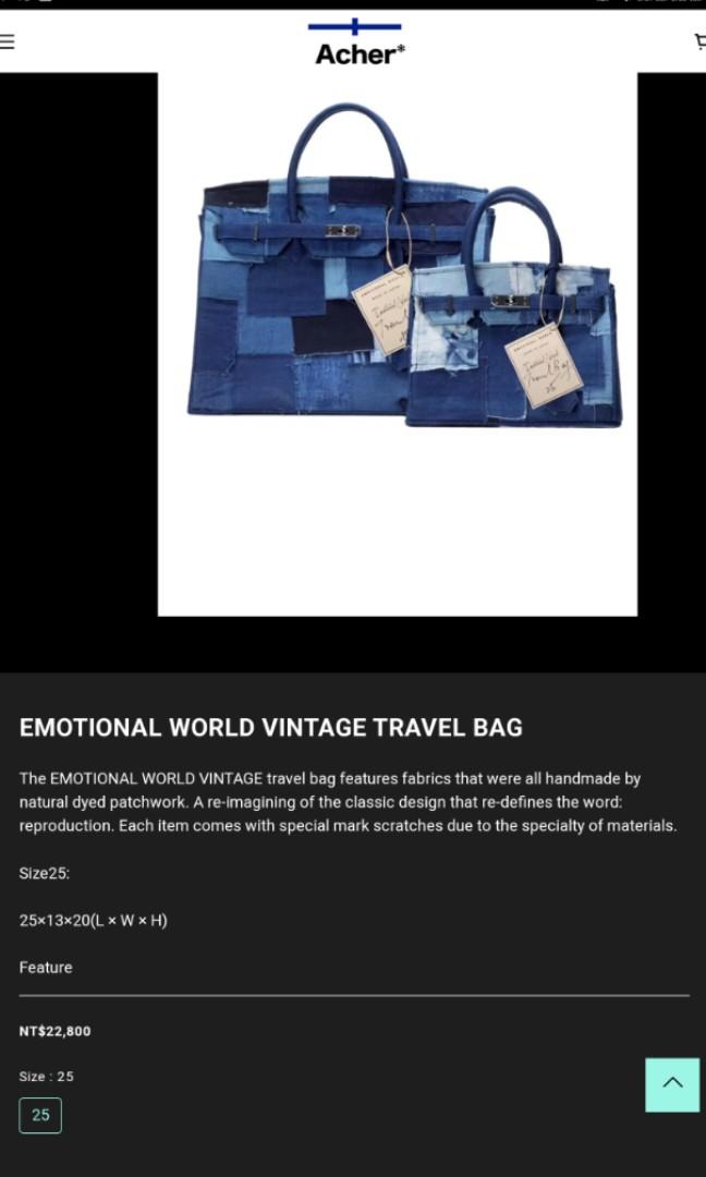 Emotional World Timeline Vintage Travel Bag