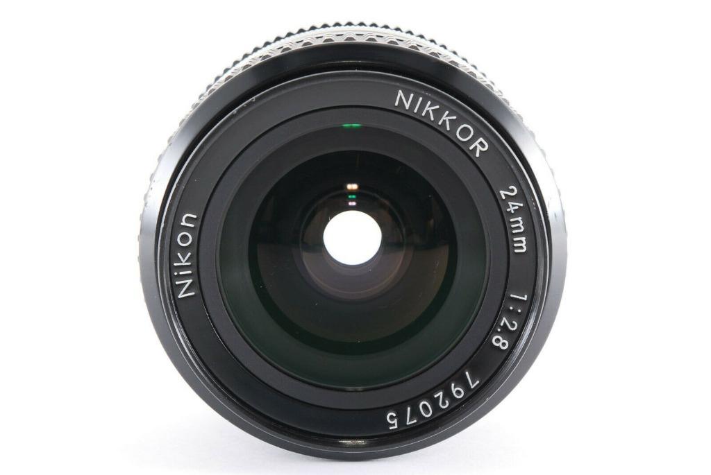 Nikkor 24mm F2.8 AIS [EXCELLENT] NIKON MF Ai-s Wide Angle Vintage Lens from  Japan (F mount and works with Canon EF)