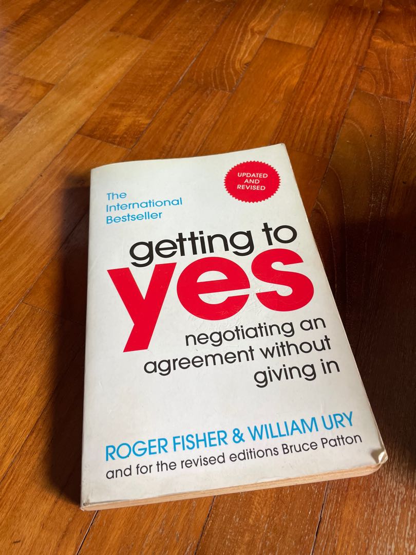 Getting to a Yes - Roger Fisher & William Ury, Hobbies & Toys, Books ...