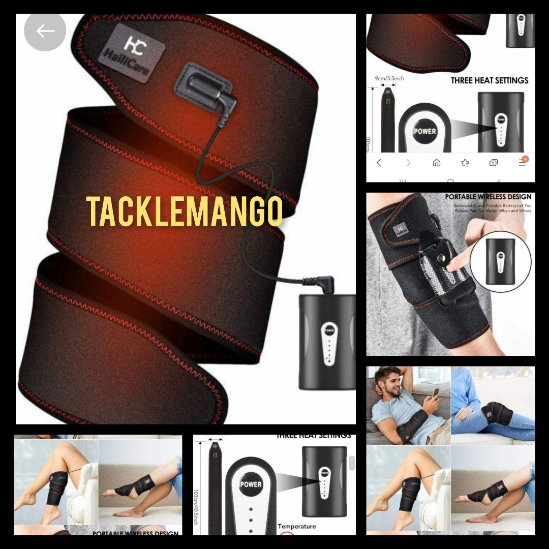 HAILICARE Wireless Heating Pad Wrap SHD93844 Rechargeable with 3 Heat