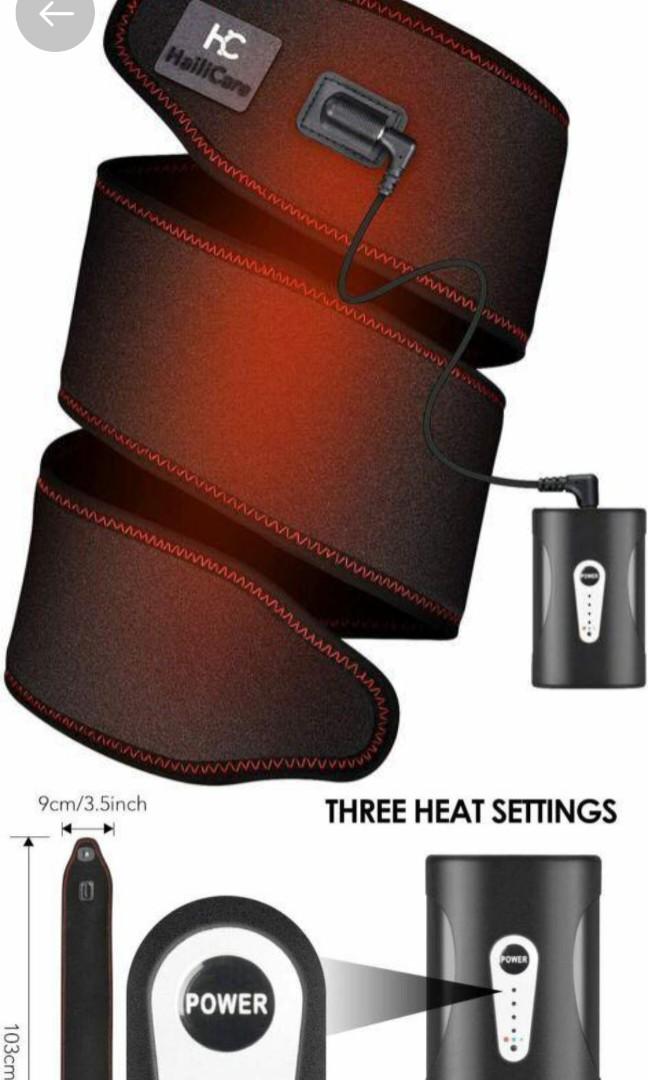 HAILICARE Wireless Heating Pad Wrap SHD93844 Rechargeable with 3 Heat