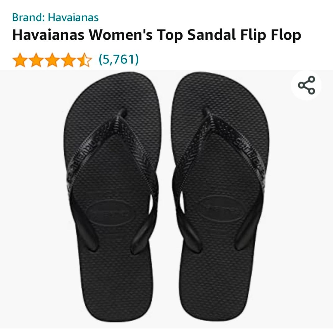 Havaianas size 5 Black free mailing Women s Fashion Footwear Sandals on Carousell