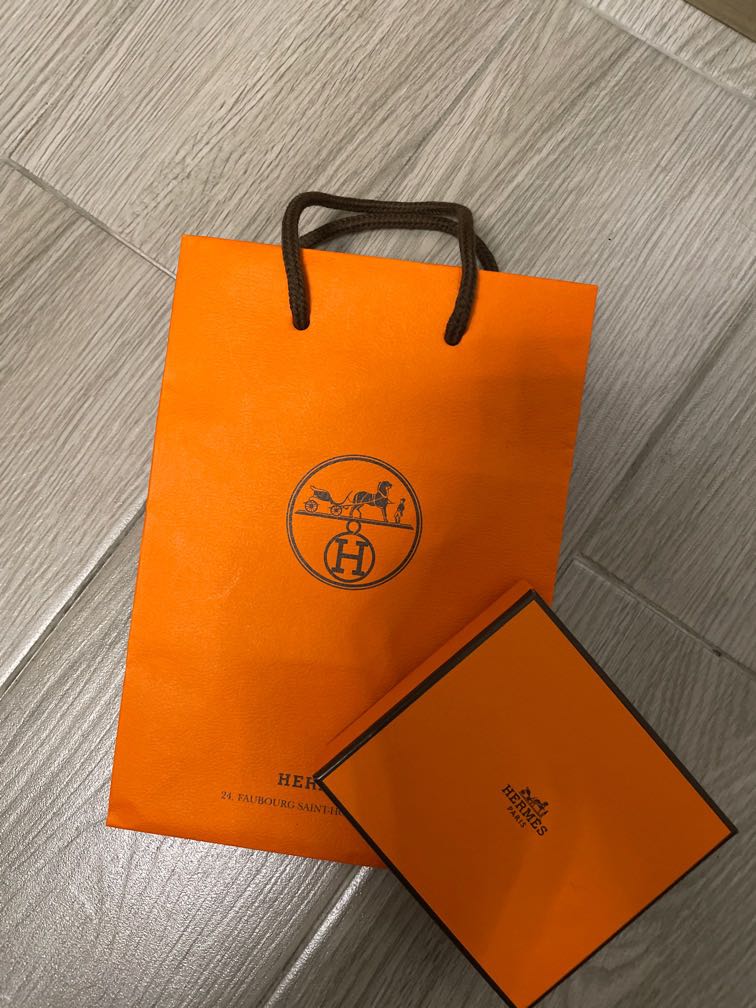 Hermes 紙袋連盒, 名牌, 手袋及銀包- Carousell