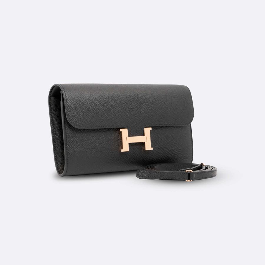 Hermes Constance Long To Go Mykonos Epsom leather Silver hardware