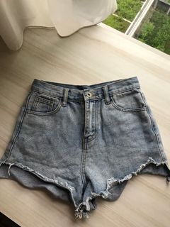 High Waisted Denim Shorts, Women's 