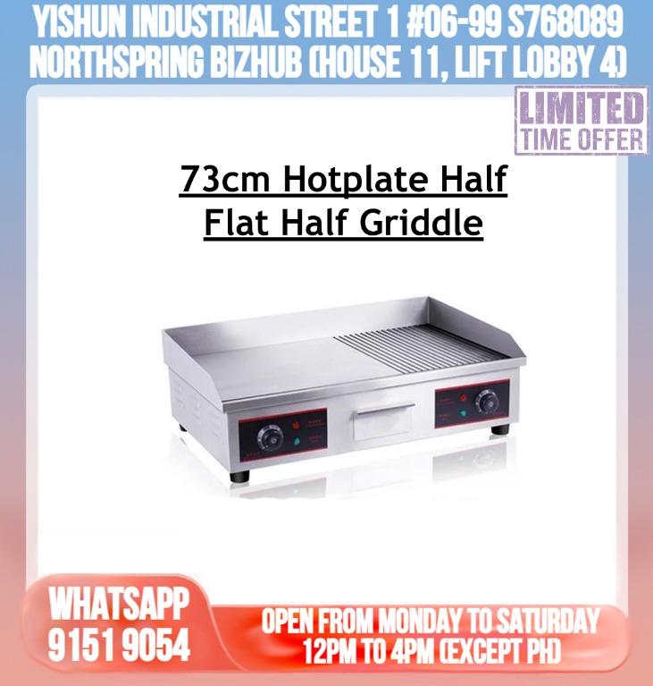 Hotplate Half Flat Half Griddle, TV & Home Appliances, Kitchen