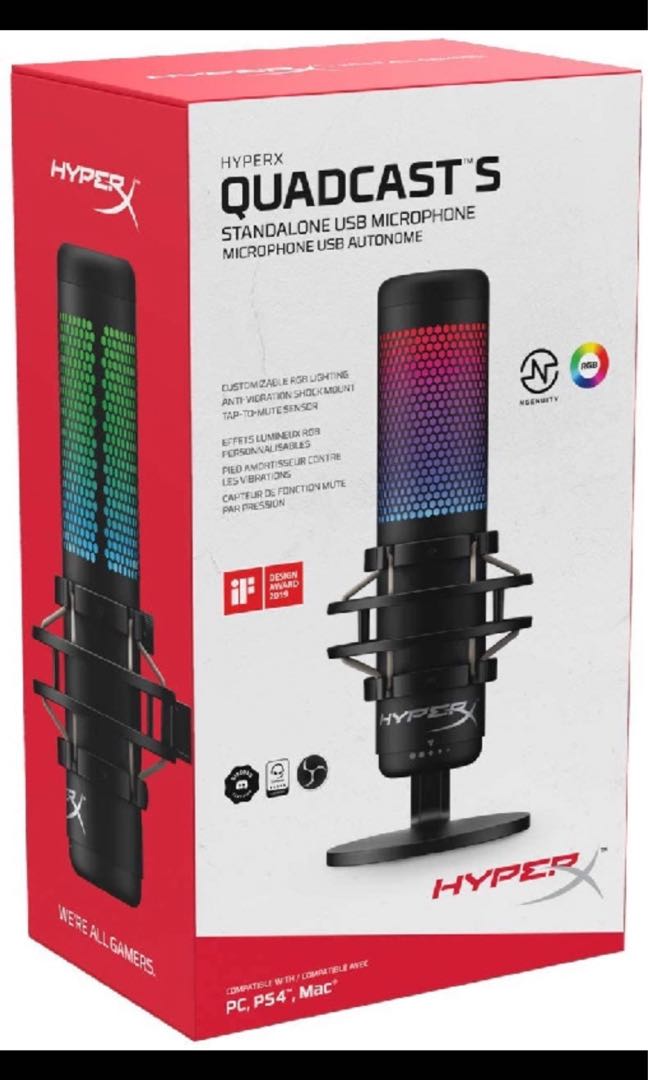 HyperX Quadcast S RGB, Audio 