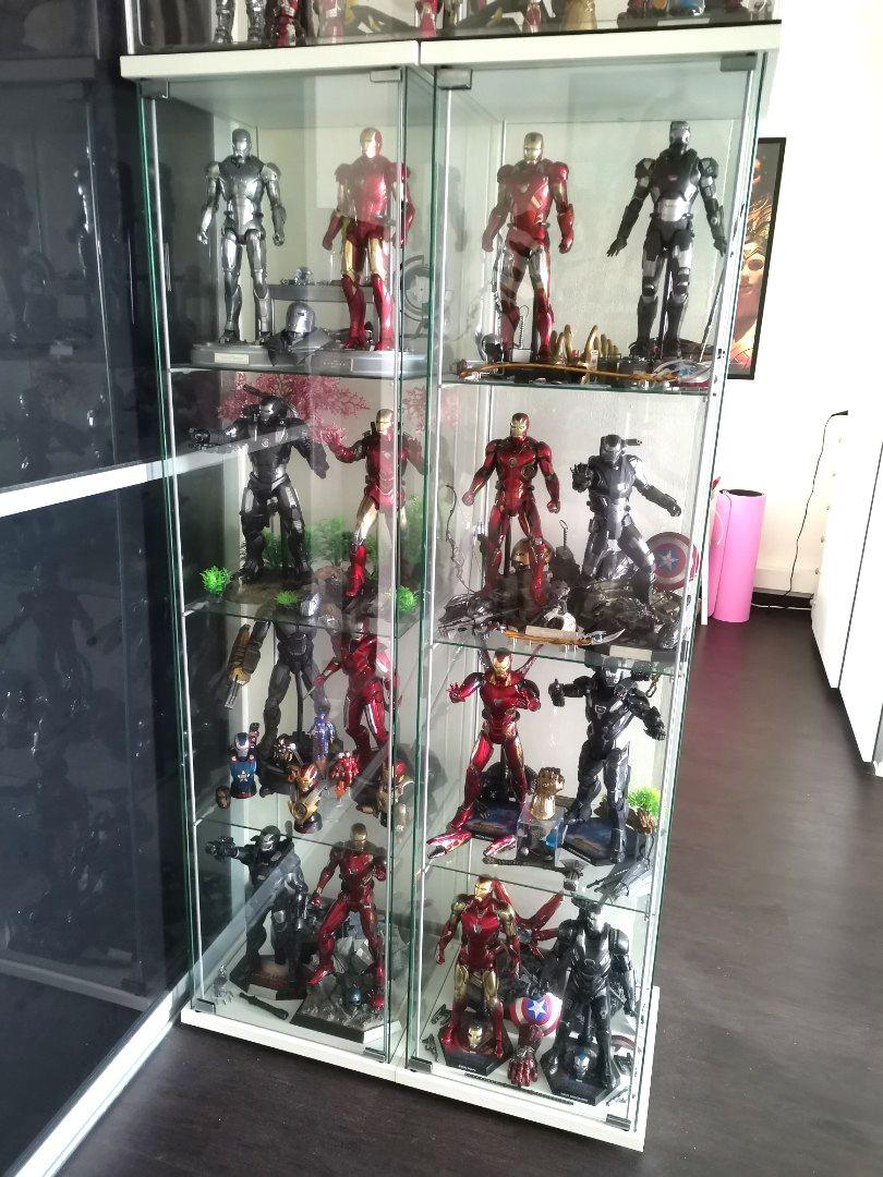 IKEA Detolf glass display shelves X 2, Furniture & Home Living