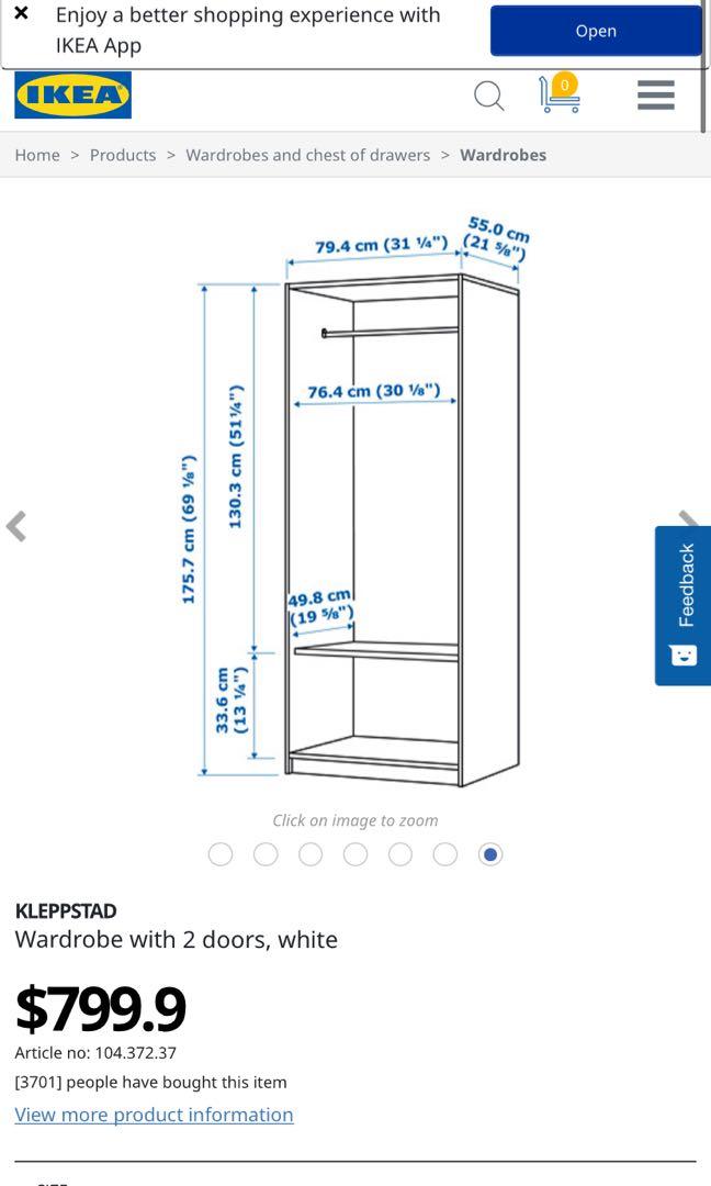 IKEA wardrobes, 傢俬＆家居, 傢俬, 書櫃、櫃子及架 Carousell