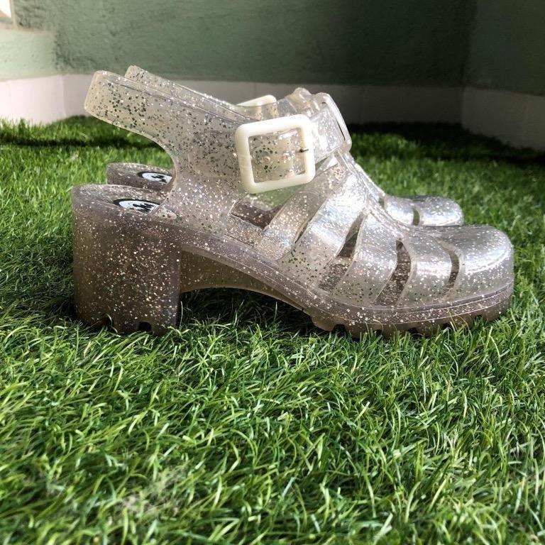 Juju glitter jelly sandals cheap