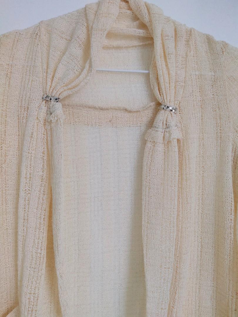 Knitted Blazer with Sequence design (Category: Coats, Jackets and Outerwear) located in Mandaluyong City. Submitted by nescreates (Listing ID 1158381502, Image 2). Description: Good as new condition🍀 Can fit S-M Nice in actual..