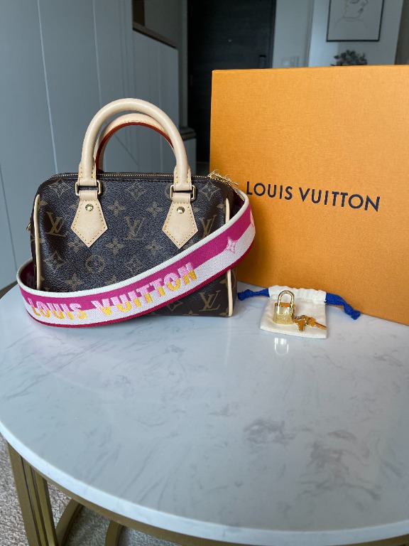 Louis Vuitton Speedy Bandouliere Size 20 Pinkorange M46594 Monogram
