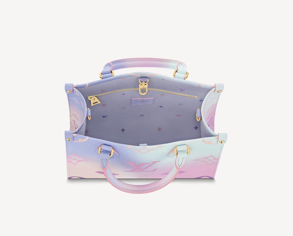 100% AUTH NWT LOUIS VUITTON OnTheGo PM PASTEL Spring Sunset box dust bag  M59856 