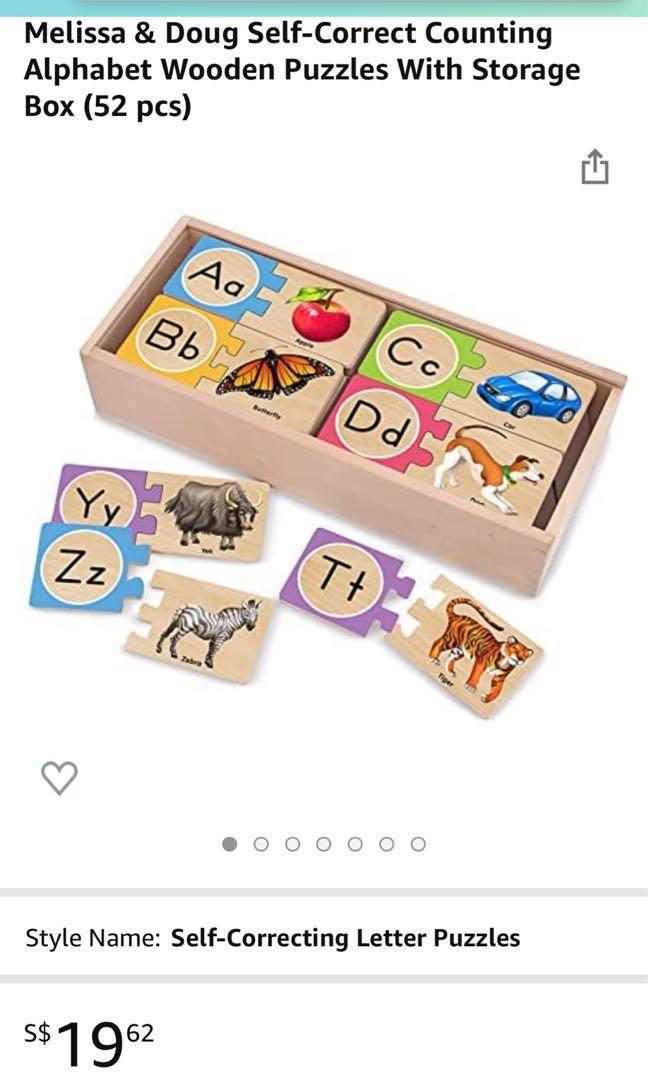 Melissa and doug self correcting alphabet puzzle clearance