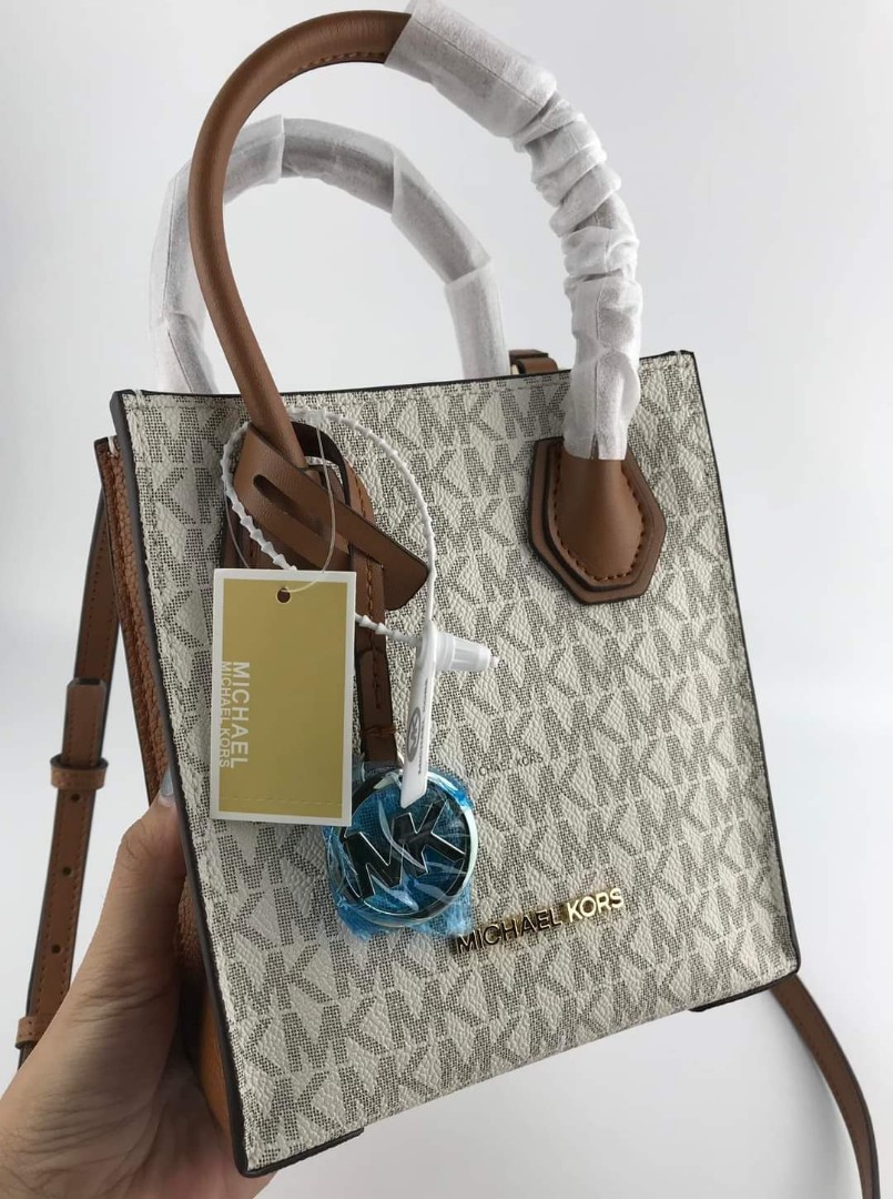 Michael Kors Mercer Extra Small Logo and Leather Crossbody bag, Women's