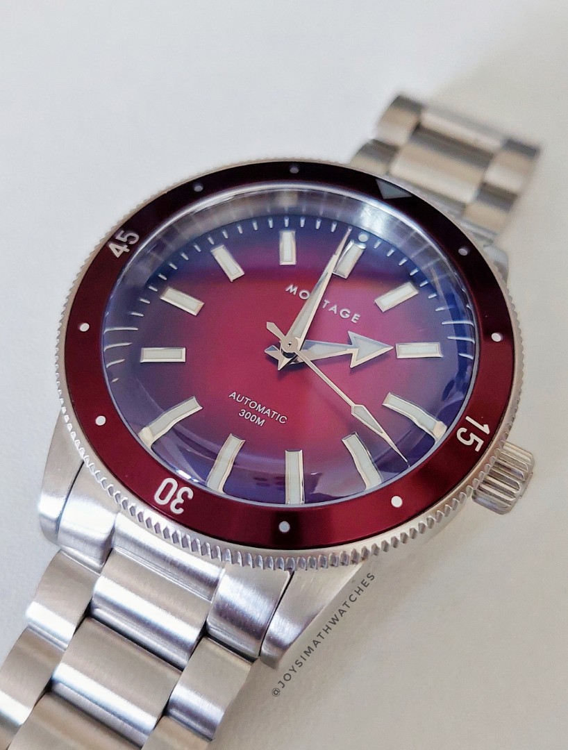 Reserved Montage Diver watch Autumn Red Men s Fashion Watches