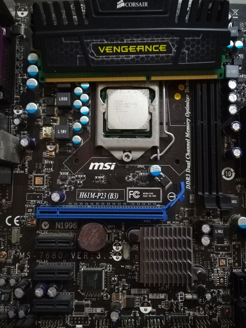 Msi H61M-P23 (B3) + I3 2120 + 4Gb Ram, Computers & Tech, Parts ...