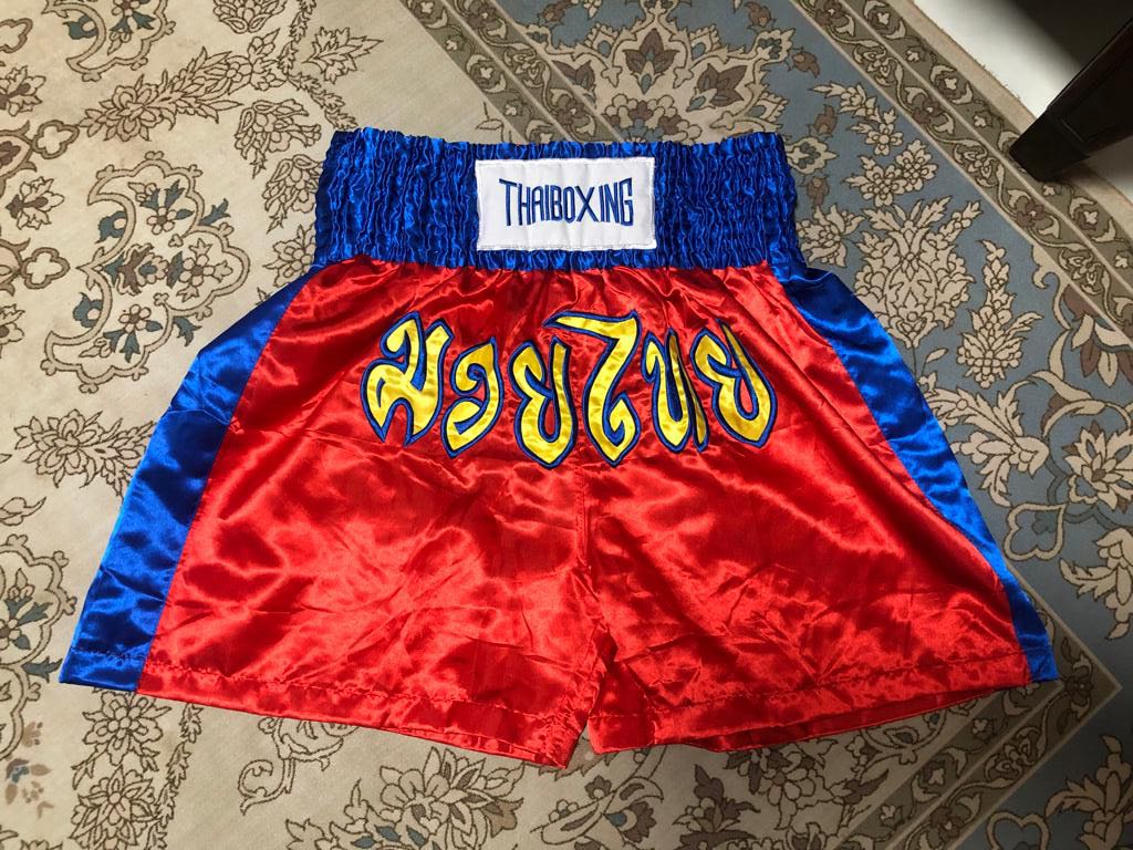 muay thai red shorts