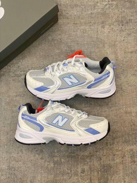 new balance 530 white and blue