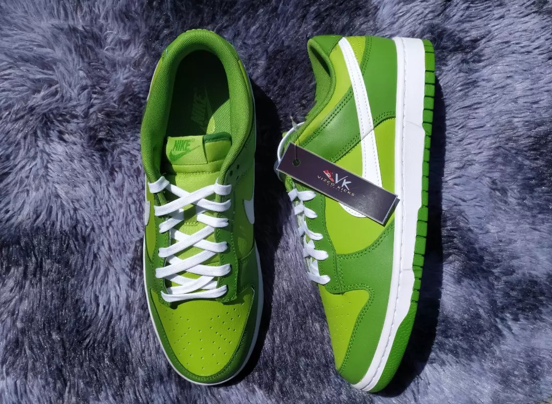 Nike Dunk Low Retro 'Kermit/Vivid Green', Men's Fashion, Footwear ...