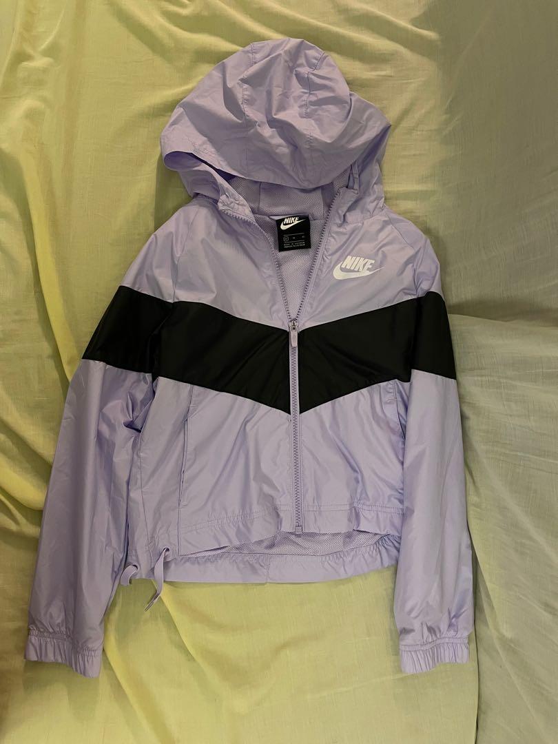 White and clearance purple nike windbreaker