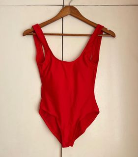 One Piece Scoopback With Print Women S Fashion Swimwear Bikinis Swimsuits On Carousell