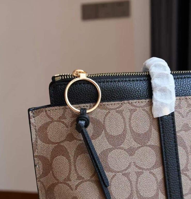 May tote in signature canvas with dandelion floral print sales