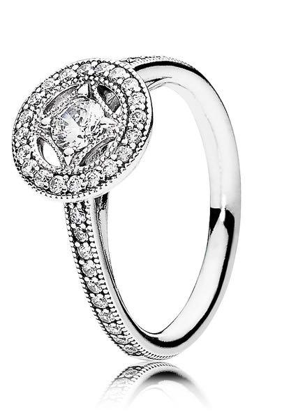 Vintage circle store ring pandora