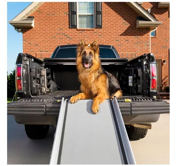 PetSafe Extra Long Telescoping Pet Ramp (Category: Homes & Other Pet Accessories) located in Pasay City. Submitted by jen.pen (Listing ID 1158368067, Image 3). Description: PetSafe 62330 Happy Ride Extra Long Telescoping Dog Ramp Designed to reach your tallest truck bed or car, the Happy Ride® Extra Long Telescoping Dog Ramp will give your dog the boost he needs. Customize the length of the ramp, based on the size of your vehicle, by extending it