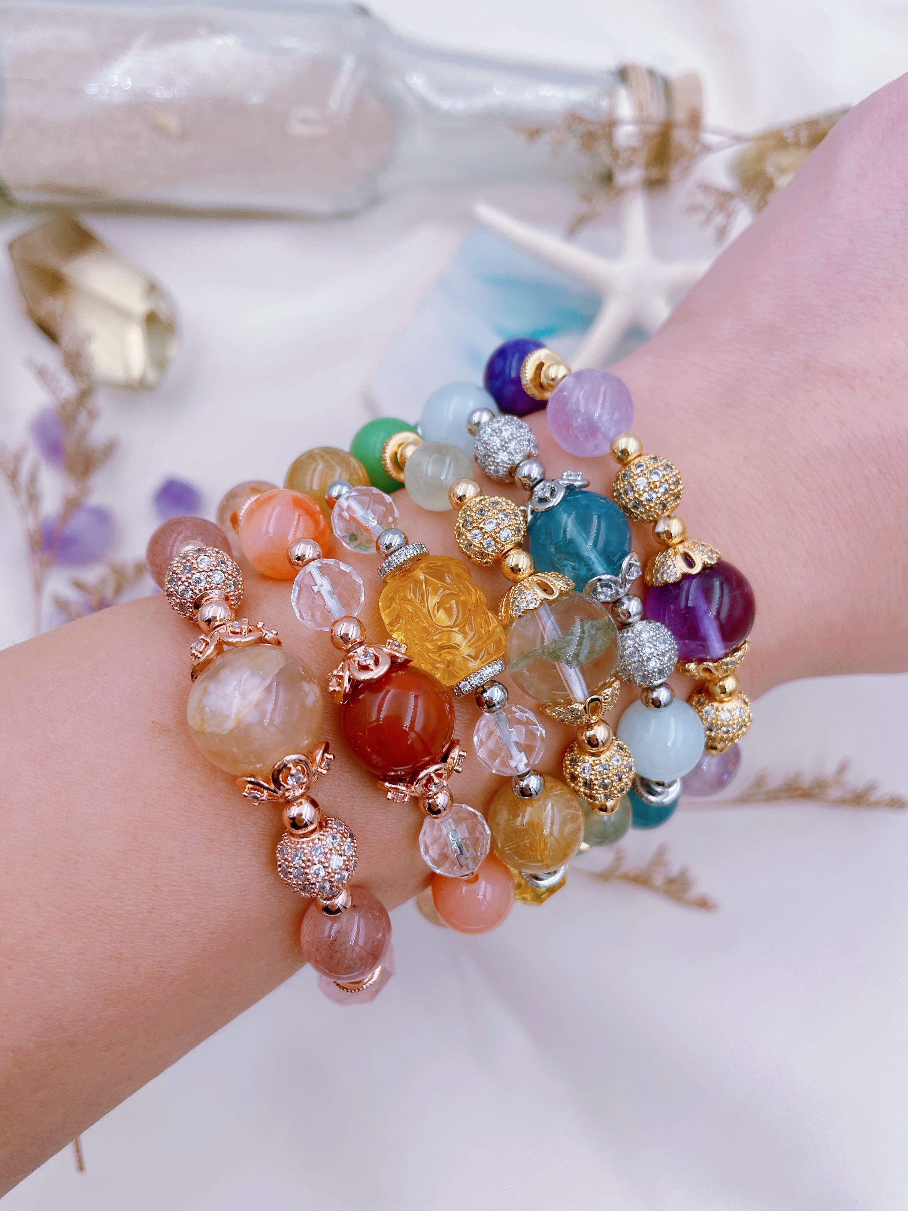Rainbow crystal bracelet outlet