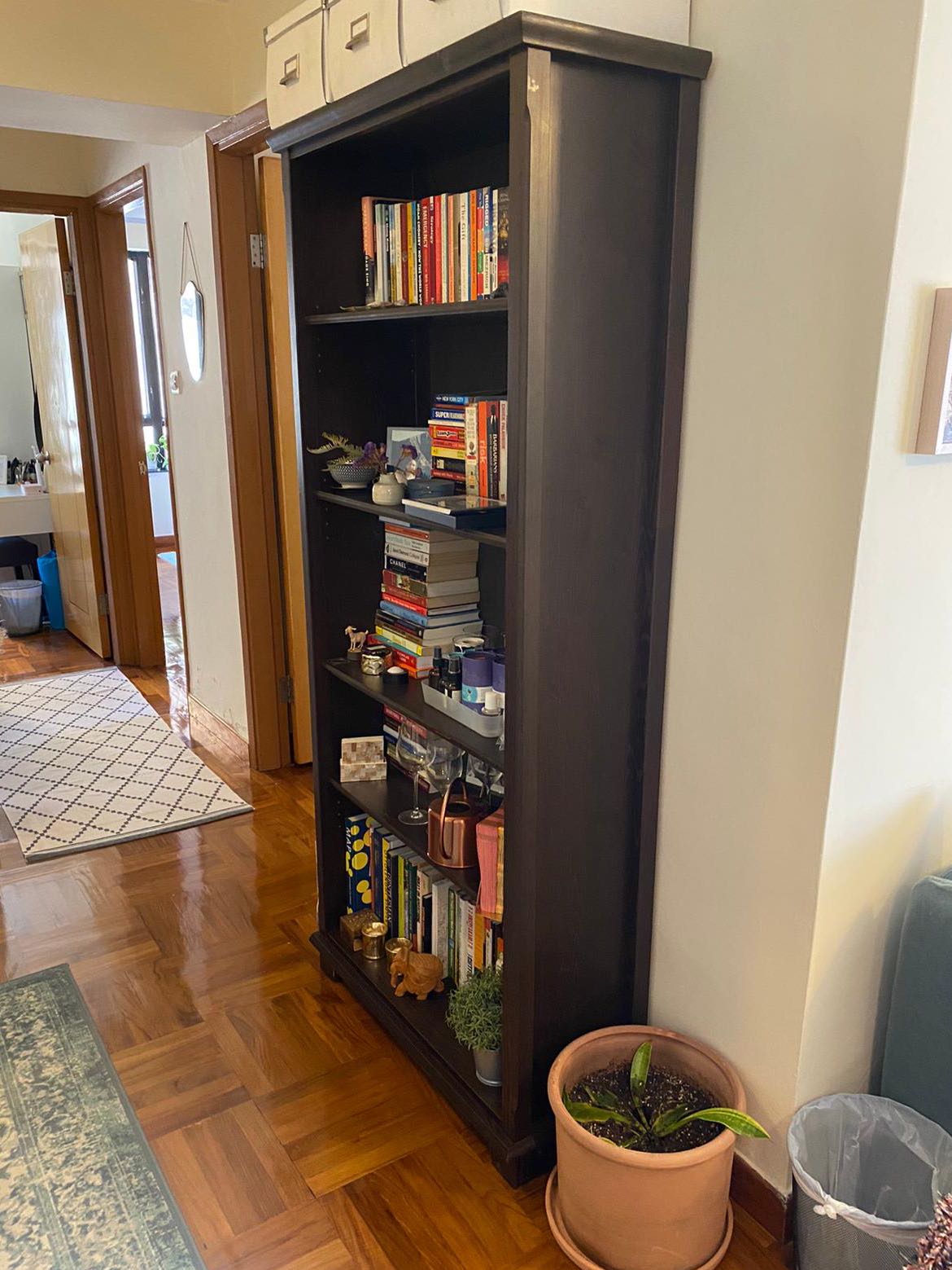 Real Wood IKEA Bookcase, 傢俬＆家居, 傢俬, 書櫃、櫃子及架 Carousell