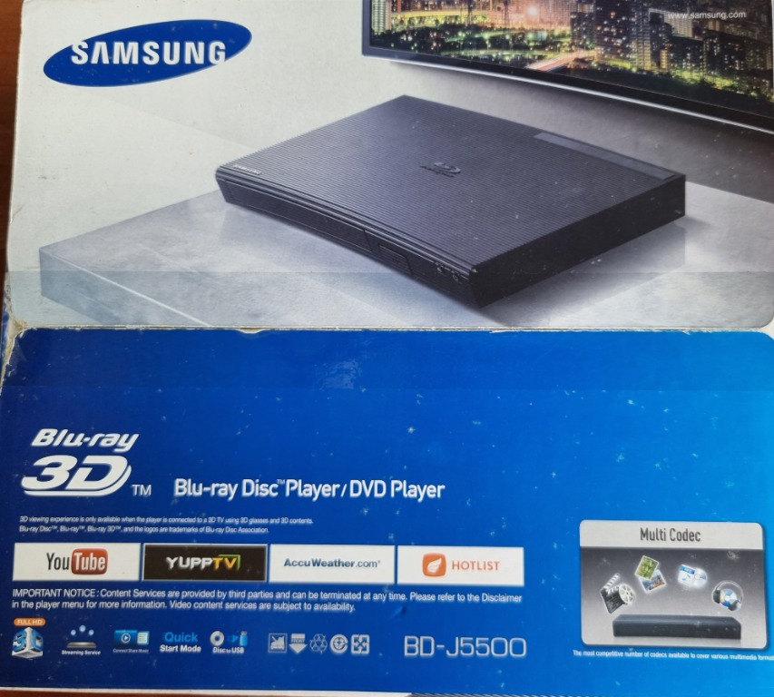 Samsung Blu Ray Disc Player / DVD Player, TV & Home Appliances, TV