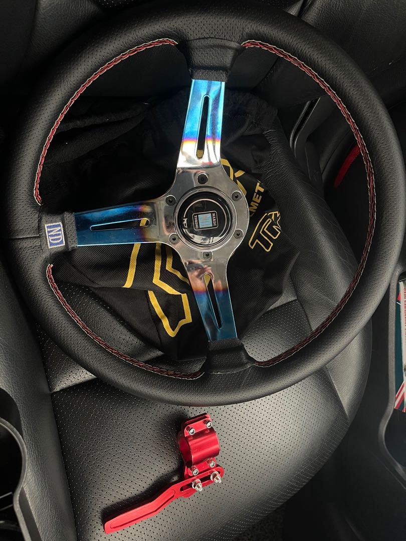 NARDI car racing steering wheel with signal extention and boskit for