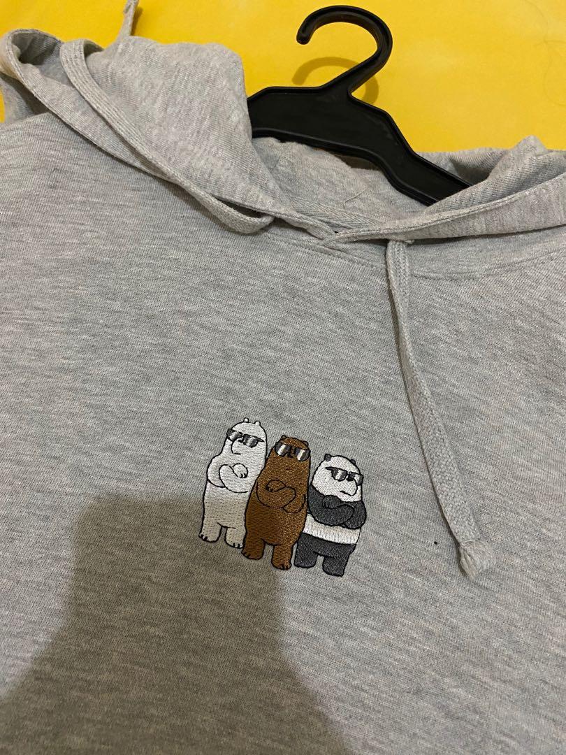 Size S We Bare Bears Penshoppe Grey Hoodie Women s Fashion Coats Jackets and Outerwear on Carousell